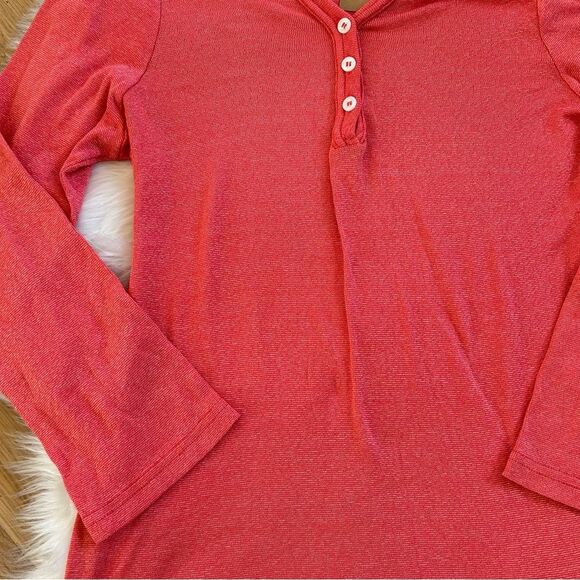 Michael Stars Maternity Top T Shirt Tunic Poppy Small Made in USA - Picture 2 of 5